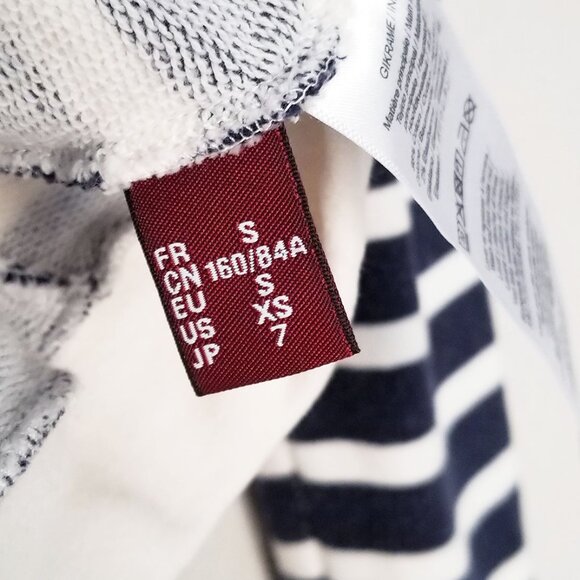 Comptoir Des Cotonniers  Striped Crewneck Pullover Jumper Sweatshirt XS Cotton - Picture 9 of 14